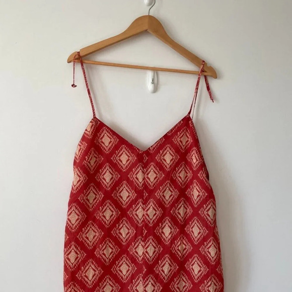 Zara Terracotta Printed Jami Wide Leg Boho Jumpsuit NWT Size XL Blogger Fav - Picture 10 of 12